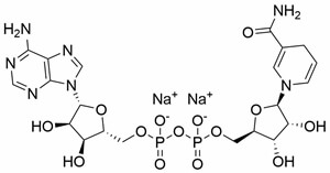 NADH    <span>β-nicotinamide adenine dinucleotide (reduced form)</span>